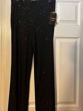 Black Sparkle pants with Glitter Accents